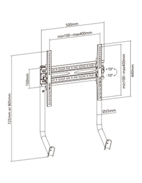 SOPORTE TELEVISOR HASTA 32\"-55\" RACING SIMULATOR COCKPIT R2 SEAT CROMAD