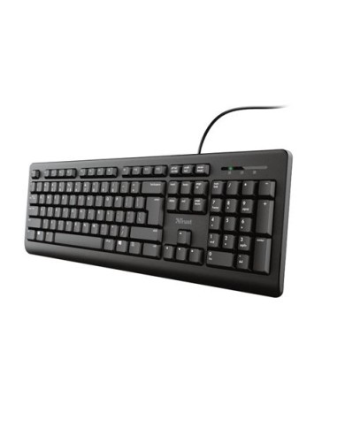 TECLADO TRUST TK-150 TAMAÃ‘O COMPACTO RESISTENTE VERTIDOS