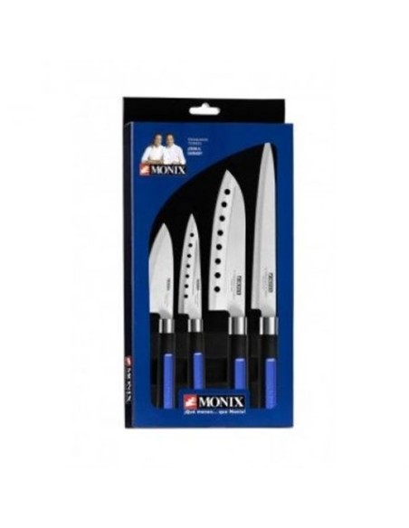 PACK 4 CUCHILLOS JAPONESES MONIX SOLID PLUS
