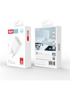 CARGADOR DE CORRIENTE L77 20W TIPO C XO BLANCO 2