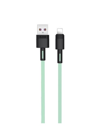 CABLE NBQ166 CARGA RAPIDA USB - LIGHTNING | 5A | 1 METRO | VERDE XO