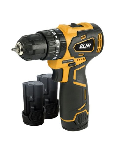 TALADRO PERCUTOR S/CARBONES 12V | 2 BATERIAS 2AH BLIM
