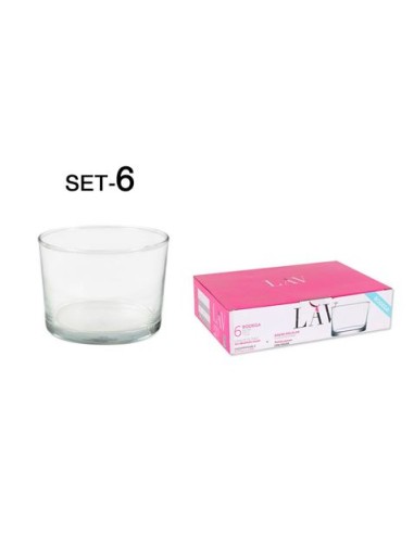 SET 6 VASOS CHIQUITO 240CC BODEGA