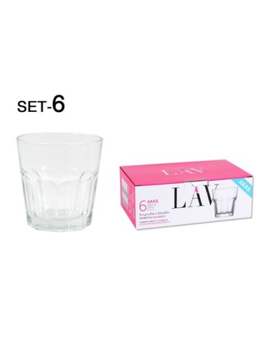 SET 6 VASOS VINO 200CC ARAS