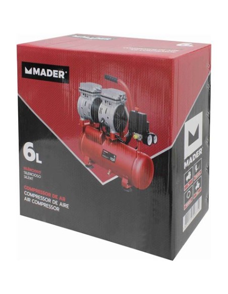 COMPRESOR 6L 0,75HP SILENCIOSO MADER
