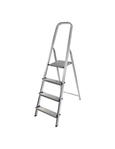 ESCALERA ALUMINIO 4 PELDAÃ‘OS MADER