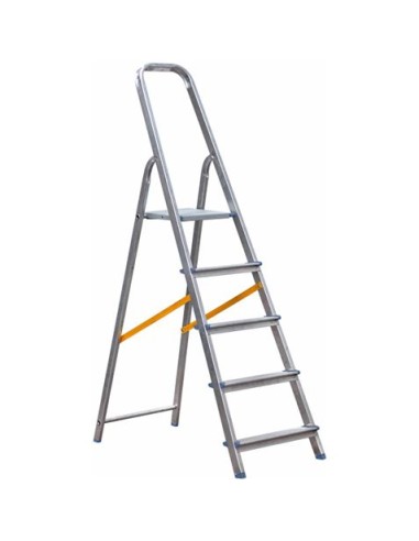 ESCALERA ALUMINIO 5 PELDAÃ‘OS MADER