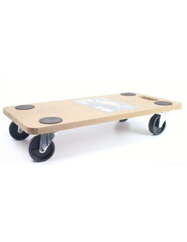 PLATAFORMA DE CARGA CON RUEDAS 58X30X12CM MADER