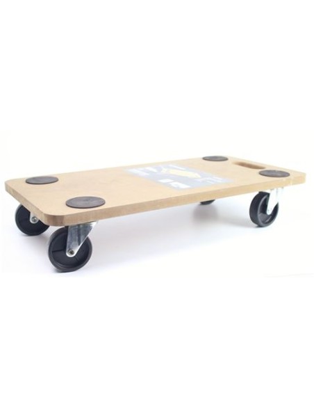 PLATAFORMA DE CARGA CON RUEDAS 58X30X12CM MADER