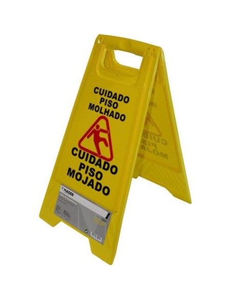 SEÃ‘AL PISO MOJADO 20x29x61cm MADER