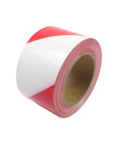 CINTA DE SEÃ‘ALIZACION ROJO-BLANCO 250Mtrs.X7Cm. MADER