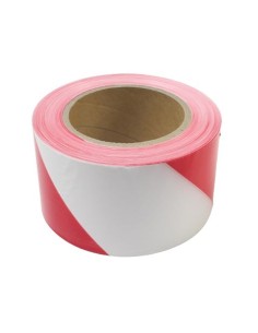 CINTA DE SEÃ‘ALIZACION ROJO-BLANCO 250Mtrs.X7Cm. MADER 2