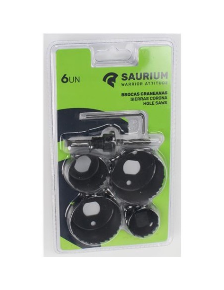 JUEGO 6 PCS CORONAS PARA MADERA SAURIUM