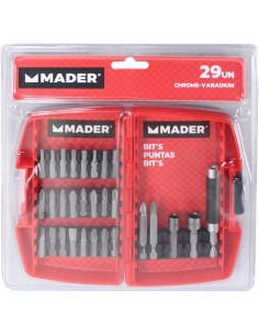 JUEGO VASOS Y PUNTAS 29PCS CRV MADER