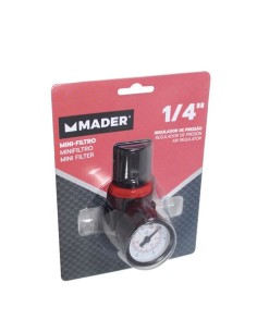 MINI FILTRO REGULADOR DE PRESIÃ“N, 1/4\", RP182 MADER