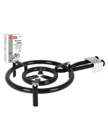 QUEMADOR DE ACERO 40CM PARA PAELLERO GAS ALGON