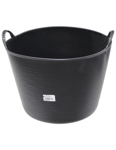 CUBETA REDONDA FLEXIBLE 39 LITROS NEGRO MADER