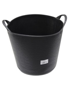 CUBETA REDONDA FLEXIBLE 22 LITROS NEGRO MADER