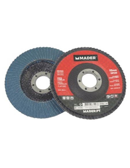 DISCO LAMINADO ZIRCONIO 115MM GRANO 120 MADER
