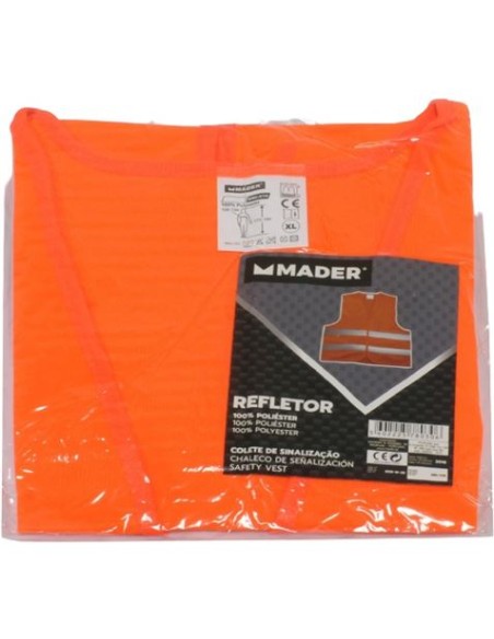 CHALECO REFLECTANTE COLOR NARANJA MADER