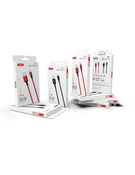 CABLE NB143 CORDON USB - MICRO USB | 2.4A | 1 MTR | ROJO XO