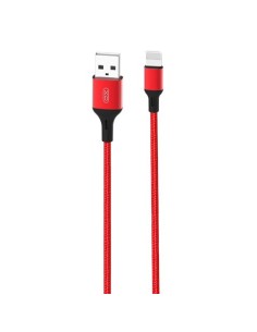 CABLE NB143 CORDON USB - LIGHTNING | 2.4A | 2 MTR | ROJO XO