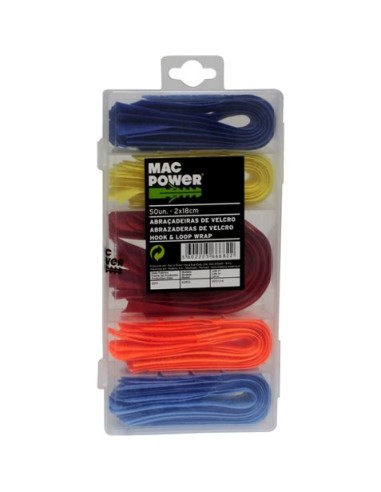 PACK 50 PCS ABRAZADERAS DE VELCRO MAC POWER
