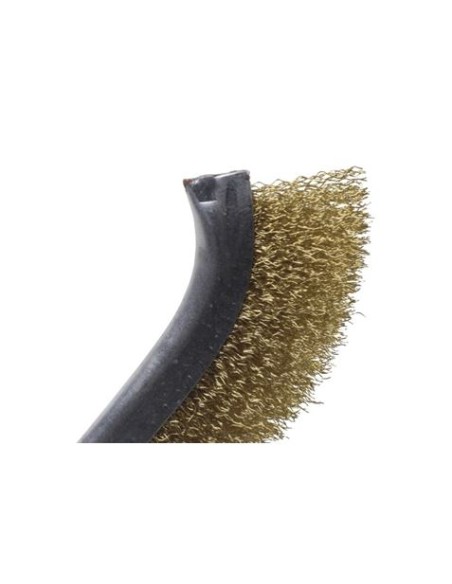 CEPILLO ALAMBRE LATONADO 200MM MANGO PLASTICO SINDEX