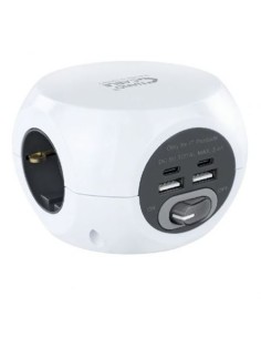 BASE MULTIPLE 3 TOMAS + 4 USB NANOCABLE