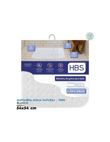 ALFOMBRA GOMA NATURAL - 700G BLANCO HBS