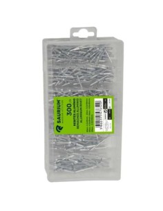 JUEGO 300 PCS REMACHES ALUMINIO SAURIUM