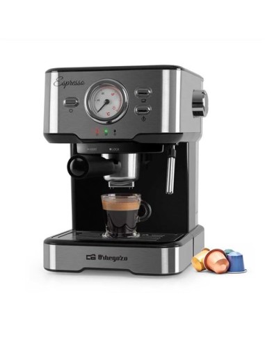CAFETERA ELECTRICA 20BAR | 1100W | MOLIDO Y CAPSULAS | EX5500 ORBEGOZO