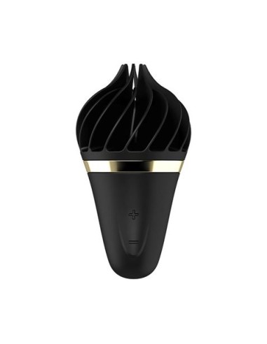 ESTIMULADOR DE CLITORIS SWEET TREAT LAYON NEGRO/ORO SATISFYER