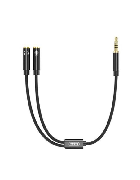 CABLE NBR197 MINI JACK A 2 MINI JACK HEMBRAS AUDIO + MICROFONO XO