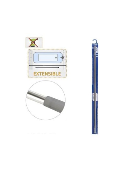 BARRA EXTENSIBLE BAÃ‘O ACERO INOX 22MM 110-200 HBS