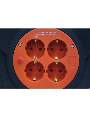 ENROLLADOR DE CABLE 25 METROS CABLE 3X1.5MM SUPER POWER