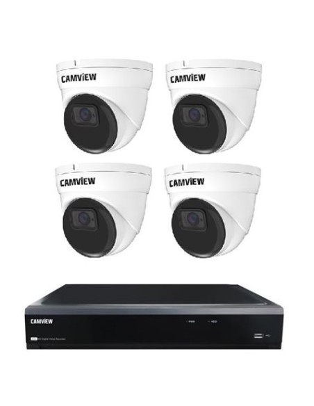PACK VIDEOGRABADOR 5MP + 4 CAMARAS AHD 5MP DOMO CAMVIEW