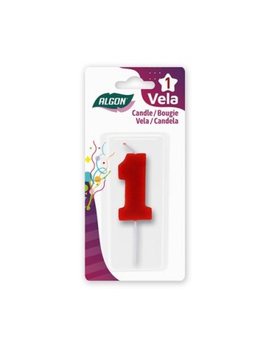 VELA ROJA NUMERO 1 ALGON