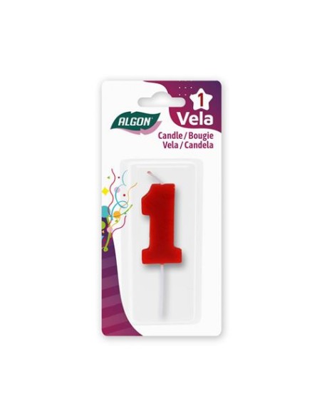 VELA ROJA NUMERO 1 ALGON