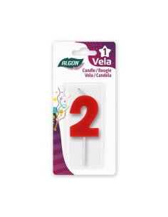 VELA ROJA NUMERO 2 ALGON
