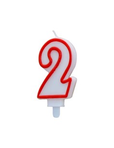 VELA BLANCA Y ROJA NUMERO 2 ALGON