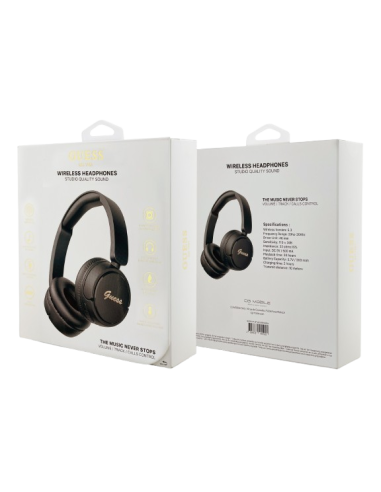 GUESS AURICULAR BLUETOOTH SCRIPT NEGRO