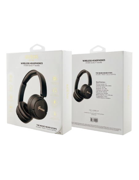 GUESS AURICULAR BLUETOOTH SCRIPT NEGRO