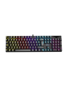 Krom Kasic Teclado LED USB QWERTY Inglés Negro
